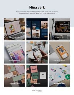 Mina Designprojekt - HTML5-Mall