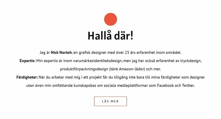 Hallå där WordPress -tema