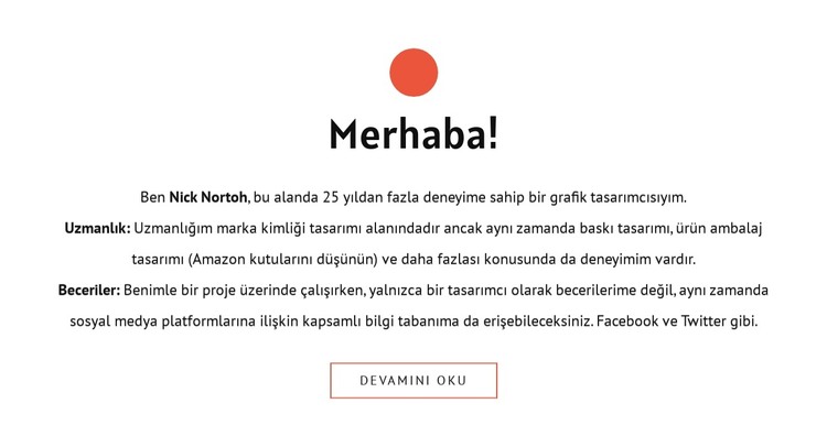 Merhaba HTML Şablonu