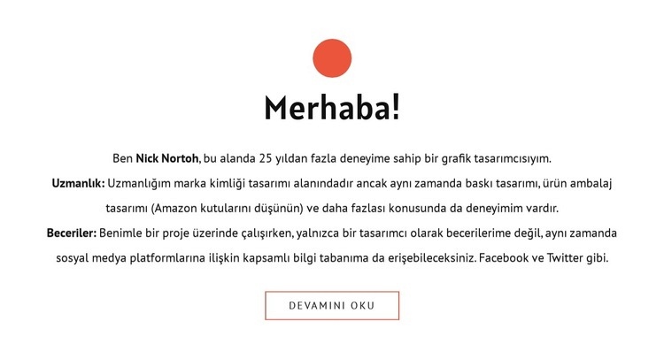 Merhaba HTML5 Şablonu