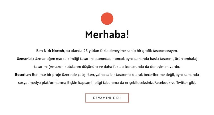 Merhaba Web sitesi tasarımı