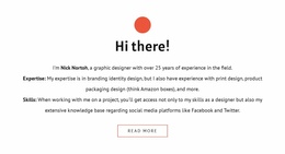 Hi There - Free Website Template