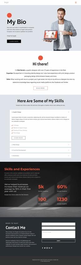 Biography Website Templates Nicepage Biography Website Templates Nicepage