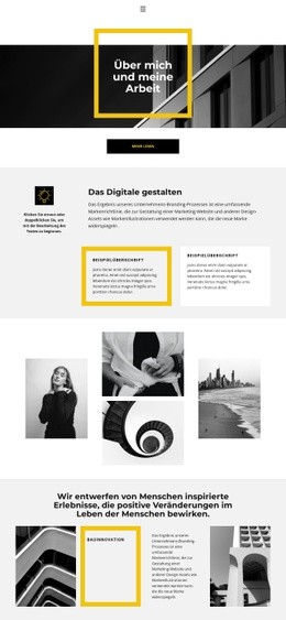 Der Architekt Und Sein Werk Responsive Website-Vorlage