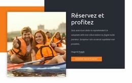 Page De Destination Premium Pour Réservez Et Profitez