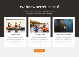 We Know Secret Places - HTML Site Builder