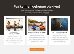 Begeleide Kajaktochten - Websitesjabloon Voor Één Pagina