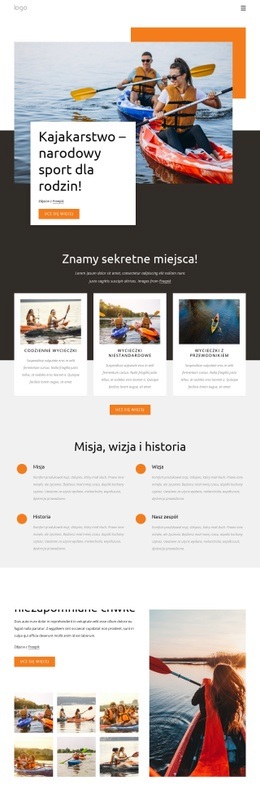 Kajakarstwo – Narodowy Sport Dla Rodzin - Build HTML Website