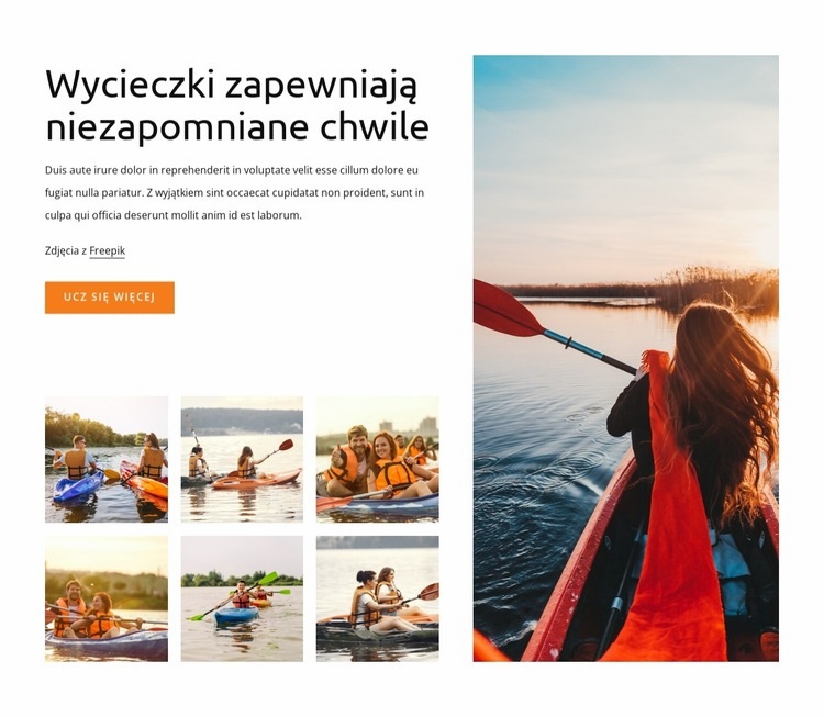 Niezapomniane chwile Szablon HTML5