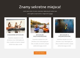 Wycieczki Kajakowe Z Przewodnikiem - Jednostronicowy Szablon Witryny Internetowej
