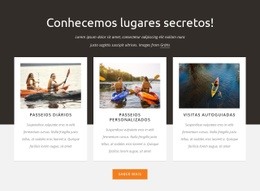 Passeios Guiados De Caiaque - Modelos De Sites Responsivos