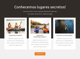 Tema HTML5 Para Passeios Guiados De Caiaque