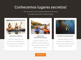 Passeios Guiados De Caiaque - Modelo De Site De Página Única