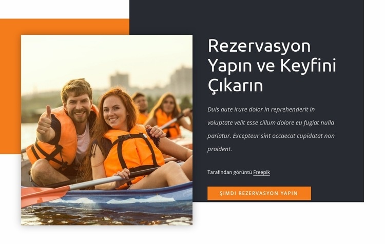 Rezervasyon yapın ve keyfini çıkarın Açılış sayfası