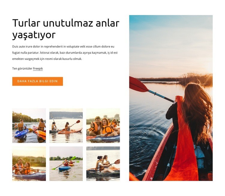 Unutulmaz anlar Web sitesi tasarımı