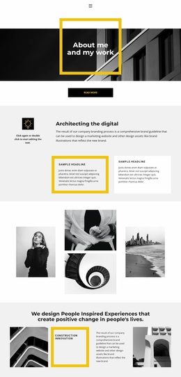 The Architect And His Work Responsive Website Template