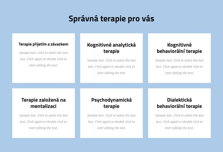 Moderní psychoterapie založená na důkazech Téma WordPress