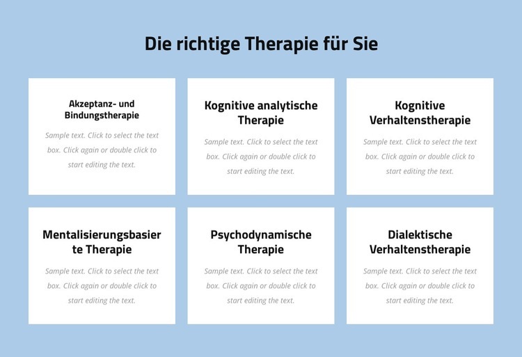 Moderne evidenzbasierte Psychotherapie Eine Seitenvorlage