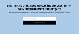 Holen Sie Sich Praktische Ratschläge Zur Psychischen Gesundheit - Einfache HTML-Vorlage