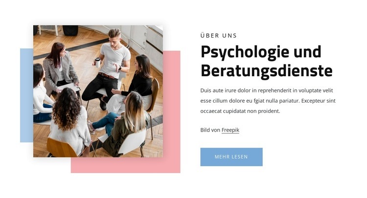 Psychologische Dienstleistungen HTML5-Vorlage