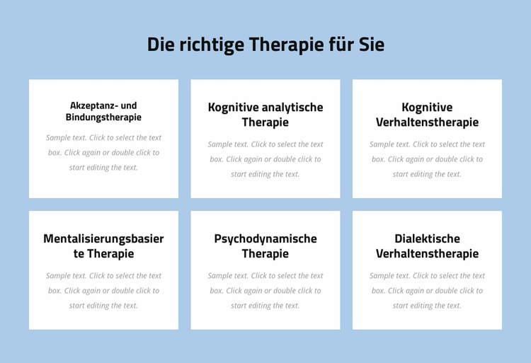 Moderne evidenzbasierte Psychotherapie Joomla Vorlage