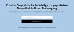 Holen Sie Sich Praktische Ratschläge Zur Psychischen Gesundheit - Responsives Website-Design