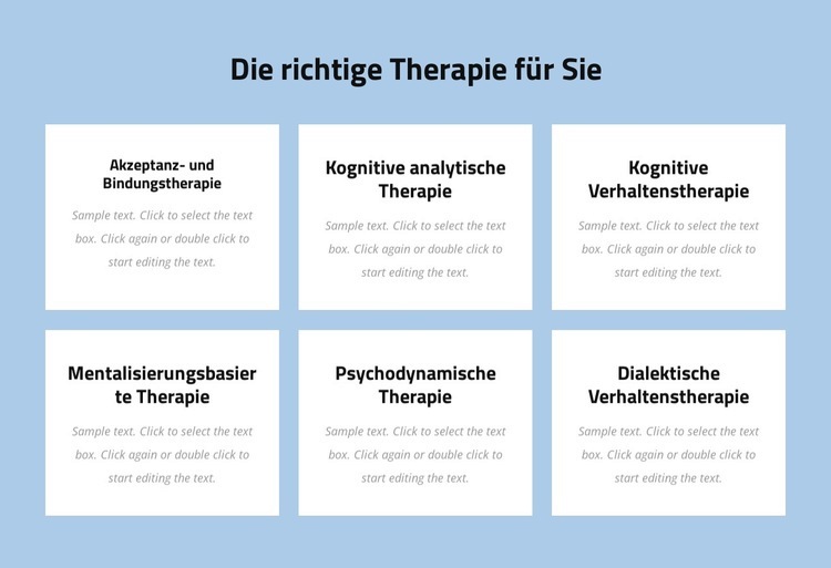 Moderne evidenzbasierte Psychotherapie Website design