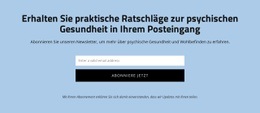 Holen Sie Sich Praktische Ratschläge Zur Psychischen Gesundheit - Zielseite Zum Kostenlosen Download