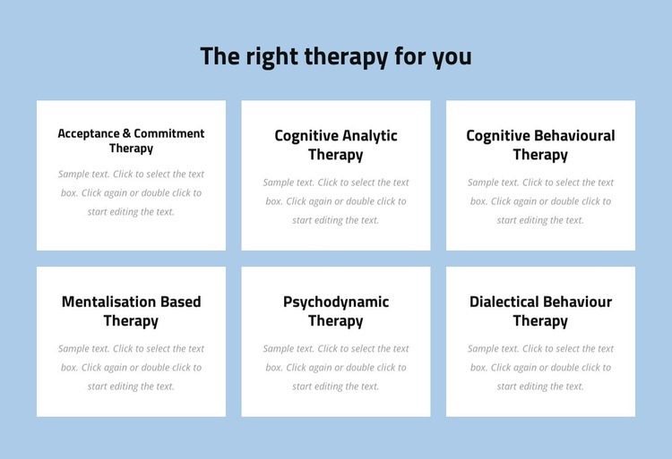 Modern evidence-based psychotherapy Elementor Template Alternative