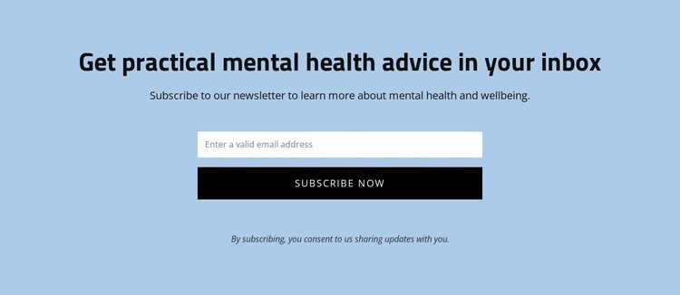 Get practical mental health advice Elementor Template Alternative