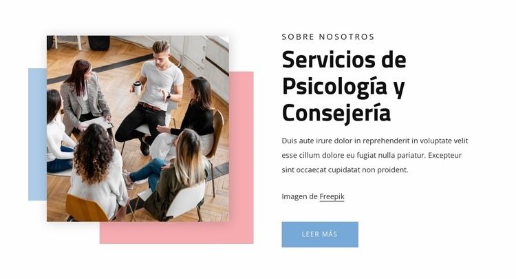 Servicios de psicología Creador de sitios web HTML