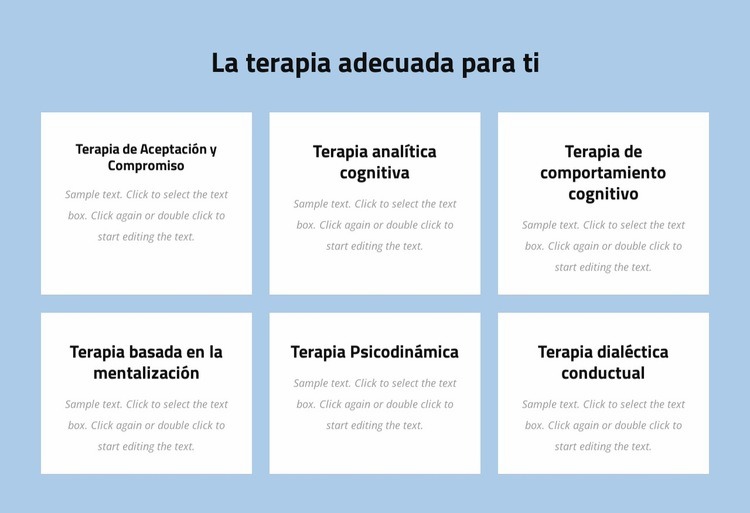 Psicoterapia moderna basada en la evidencia Plantillas de creación de sitios web