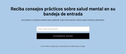 Obtenga Consejos Prácticos Sobre Salud Mental - Diseño De Sitio Web Adaptable