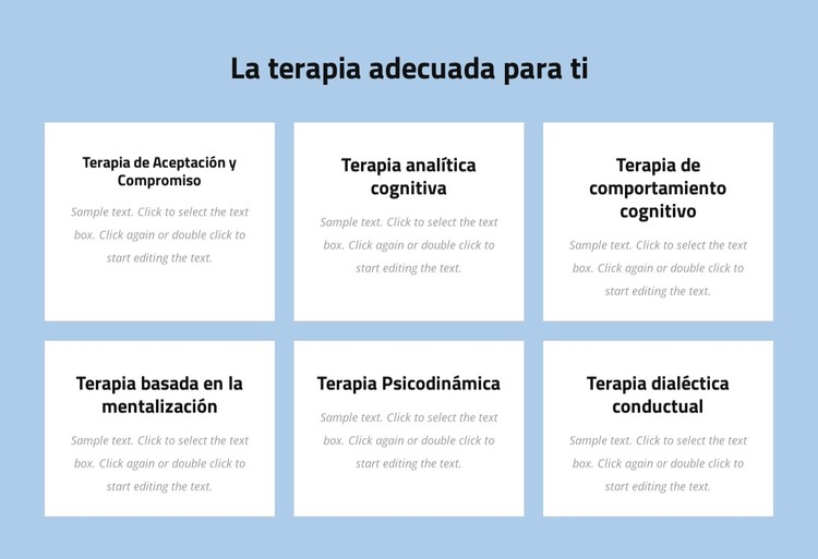 Psicoterapia moderna basada en la evidencia Plantilla CSS