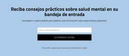 Obtenga Consejos Prácticos Sobre Salud Mental: Plantilla HTML5 Lista Para Usar