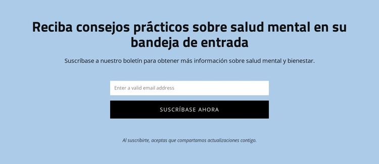 Obtenga consejos prácticos sobre salud mental Plantilla de una página