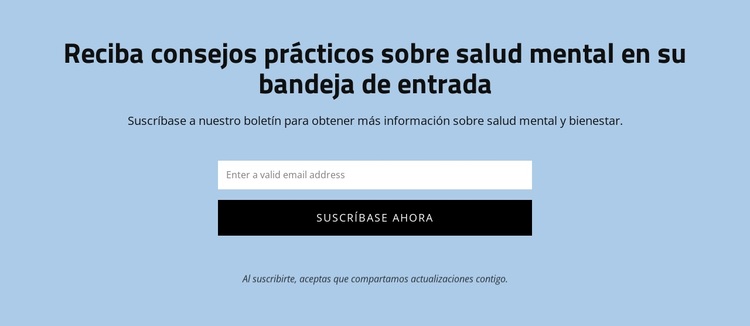 Obtenga consejos prácticos sobre salud mental Tema de WordPress