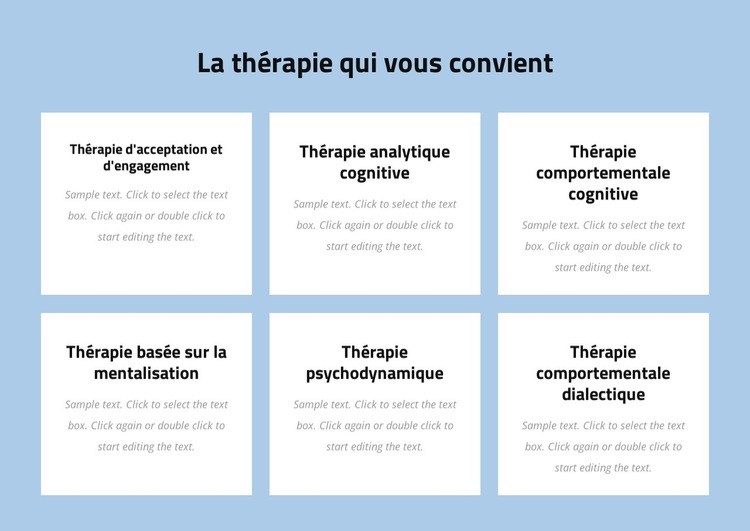 Psychothérapie moderne fondée sur des preuves Conception de site Web