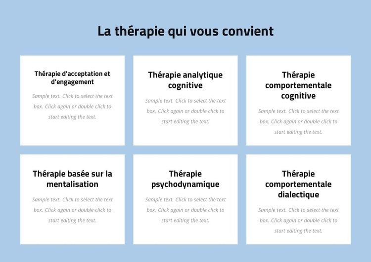 Psychothérapie moderne fondée sur des preuves Modèles de constructeur de sites Web