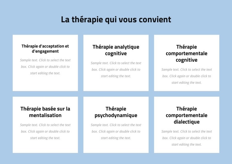 Psychothérapie moderne fondée sur des preuves Créateur de site Web HTML