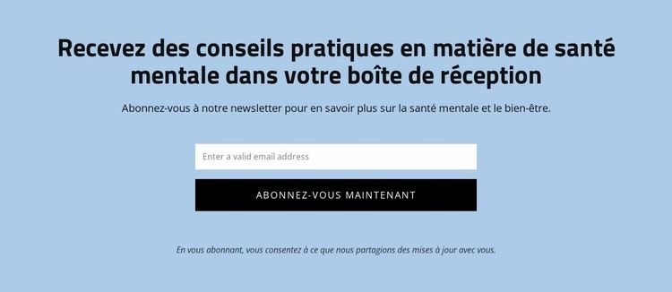 Obtenez des conseils pratiques en matière de santé mentale Modèle HTML5