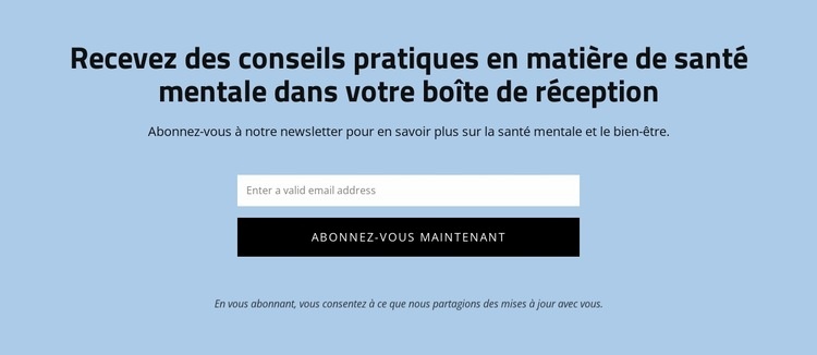 Obtenez des conseils pratiques en matière de santé mentale Modèle d'une page