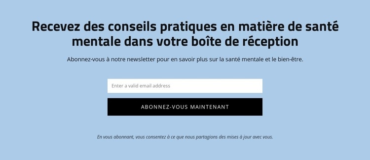 Obtenez des conseils pratiques en matière de santé mentale Page de destination