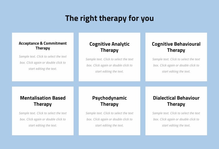 Modern evidence-based psychotherapy Homepage Design