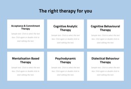 Theme Layout Functionality For Modern Evidence-Based Psychotherapy