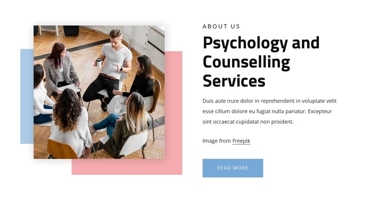 Psychology services HTML Template