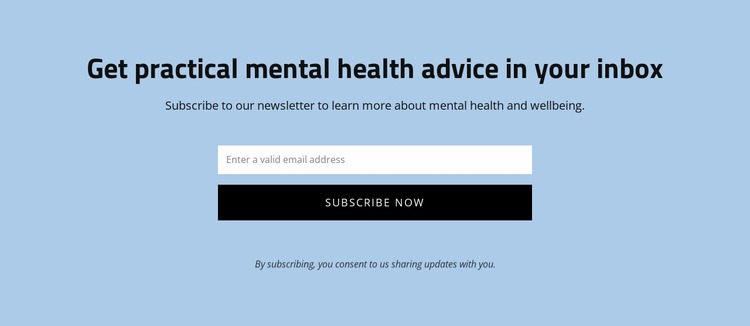 Get practical mental health advice Html Website Builder