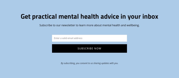 Get practical mental health advice HTML5 Template