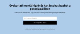 Gyakorlati Mentálhigiénés Tanácsokat Kaphat - Egyszerű HTML-Sablon