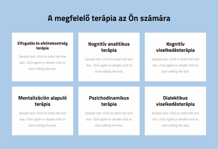 Modern bizonyítékokon alapuló pszichoterápia HTML Sablon